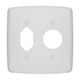 Placa para RJ + Tomada  4x4 - Mônaco